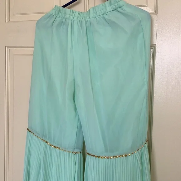 Mint Green Sharara - Picture 10 of 13